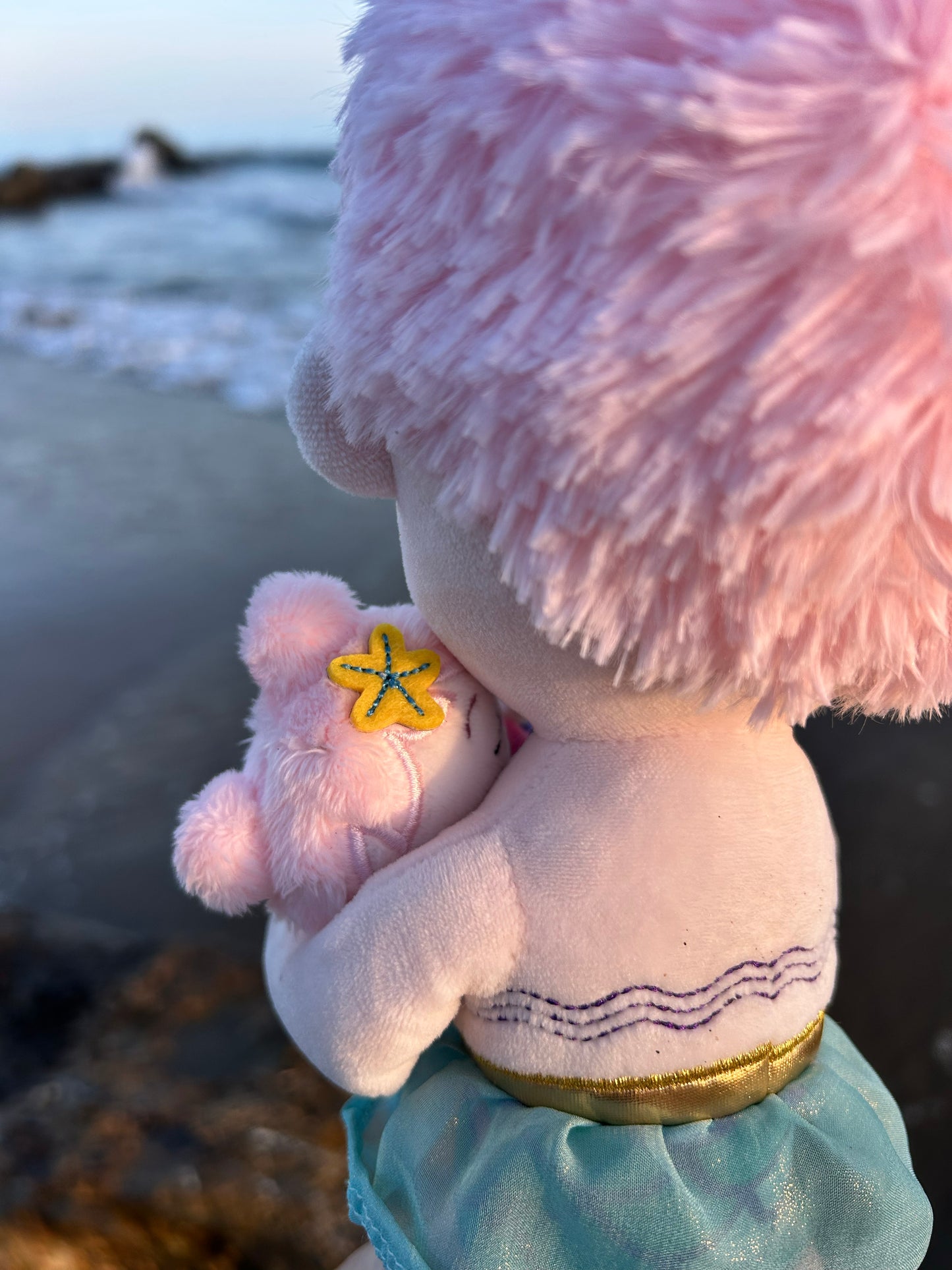 Mama Glimmer and Baby Breastfeeding Seaglimmers™ Mermaid Doll Set