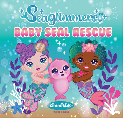 Seaglimmers Jewel Glimmer Doll + Baby Seal Rescue Board Book Set