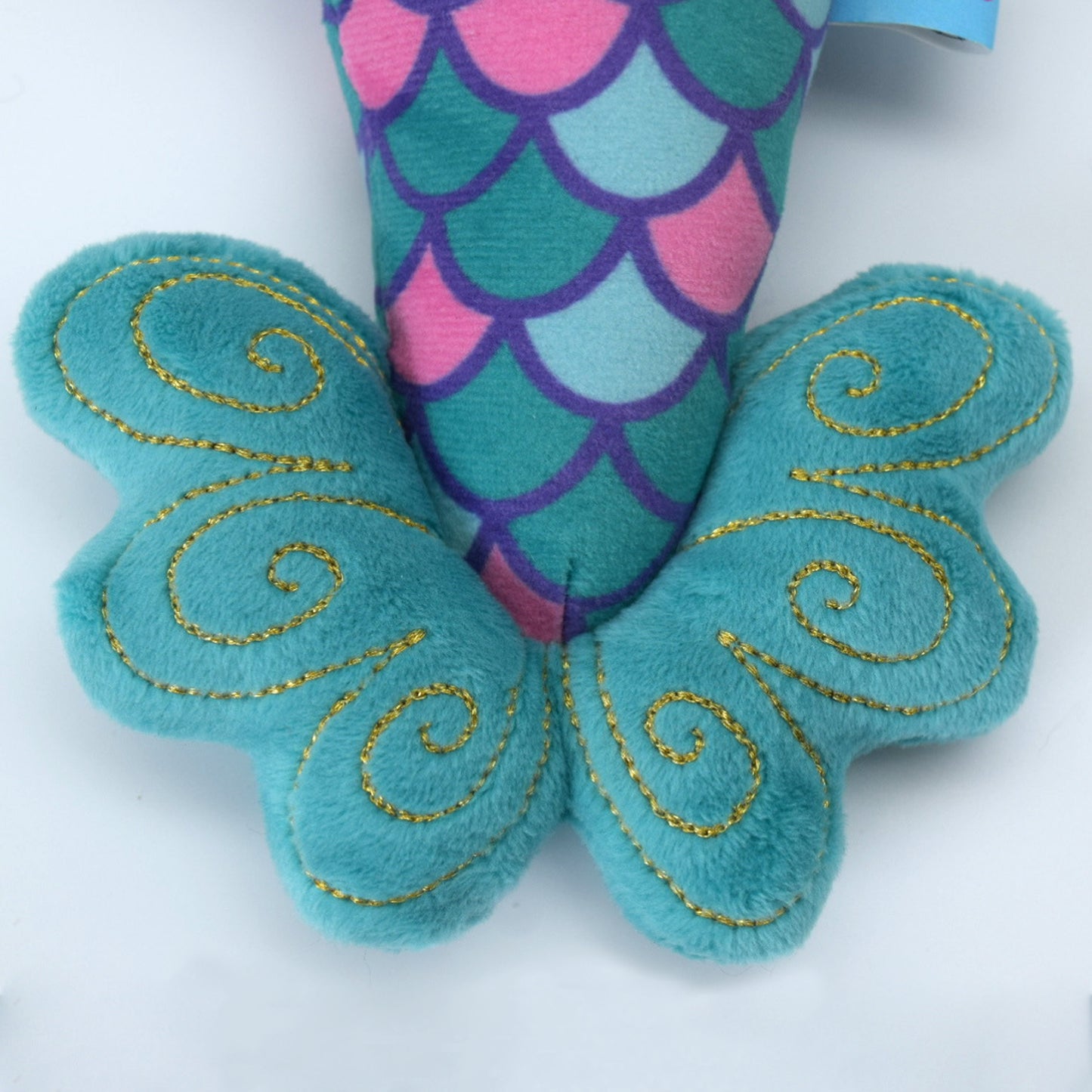 Seaglimmers Mama Glimmer 14 Inch Eco Recycled Plush Mermaid Doll with Baby: Light Pink Hair