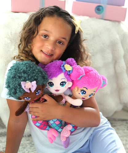 Seaglimmers Sirena Glimmer Doll + Baby Seal Rescue Board Book Set