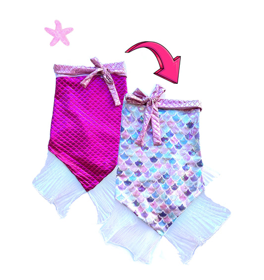 Pink/Iridescent Reversible Glimmer Wrap